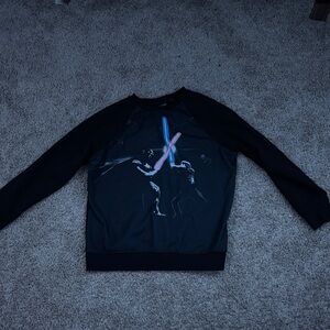 Black Graphic Men's Sweater